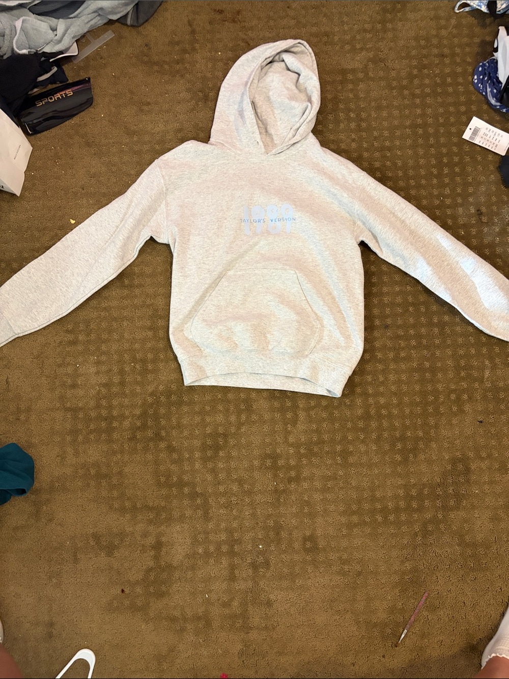 Taylor Swift Light Gray Hoodie